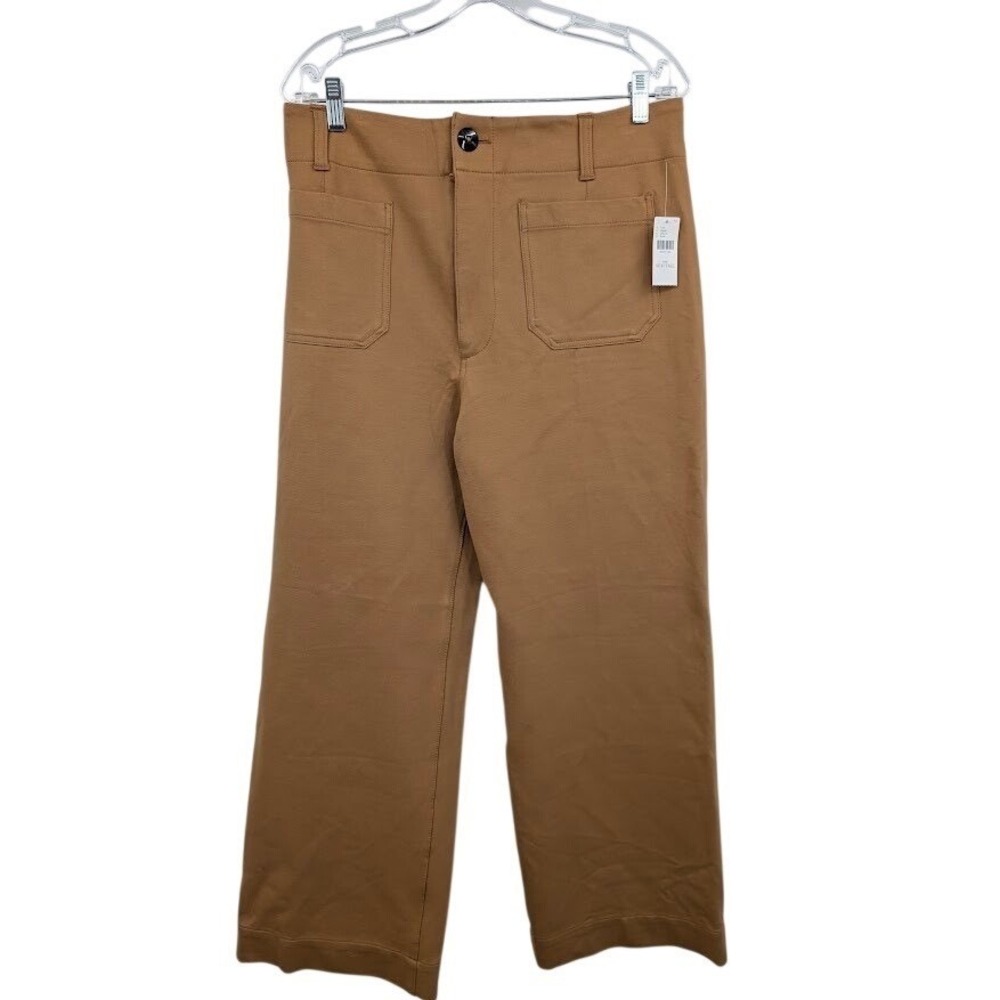 Anthropologie Maeve The Colette‎ Wide Leg Crop Pants Tan NWT Womens 31T